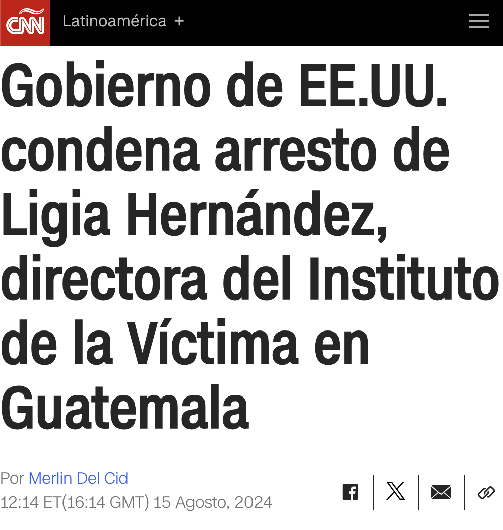 EEUU condena arresto de Ligia Hernández - CNN